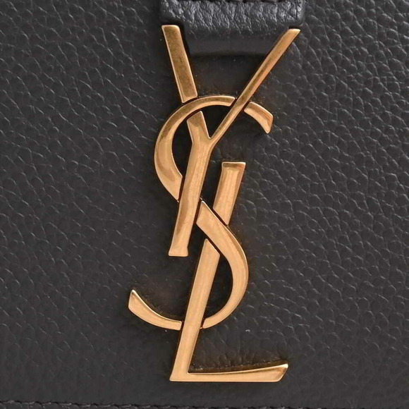 SAINT LAURENT Saint Laurent leather folio long wallet gray ladies - Picture 8 of 10